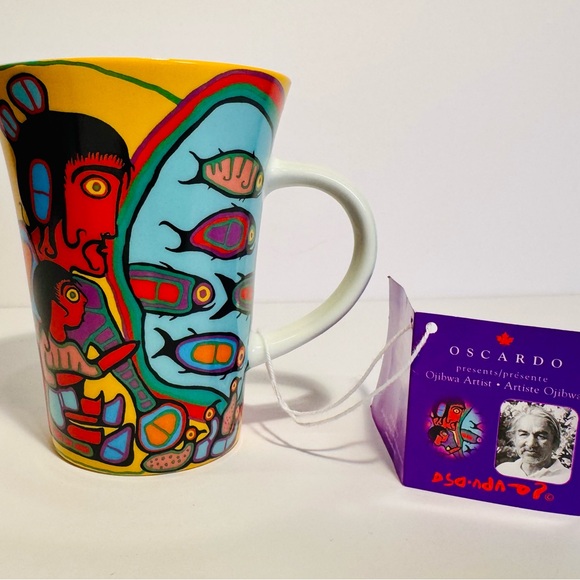 Norval Morrisseau Other - Norval Morrisseau ‘Looking through Portal’ Porcelain Mug